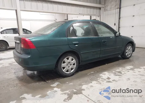 2001 Honda Civic Ex из США, поврежденный, VIN 2HGES25751H541206